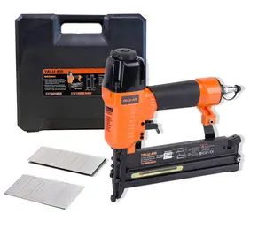 Valu-Air 18 Gauge Pneumatic Brad Nailer & Stapler for Woodworking, DIY Projects - Lightweight Aluminum Body