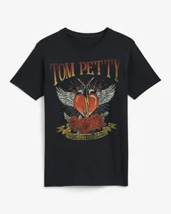 Express Tom Petty Black Graphic T-Shirt