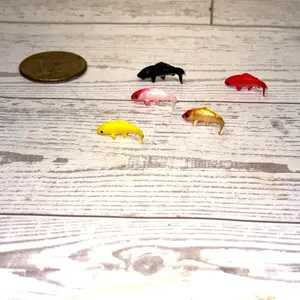 Realistic Miniature Fish   | Dollhouse Aquarium | Resin Fish | Miniverse Style Build | Tiny Aquarium Decor | 1:12 Scale Diorama