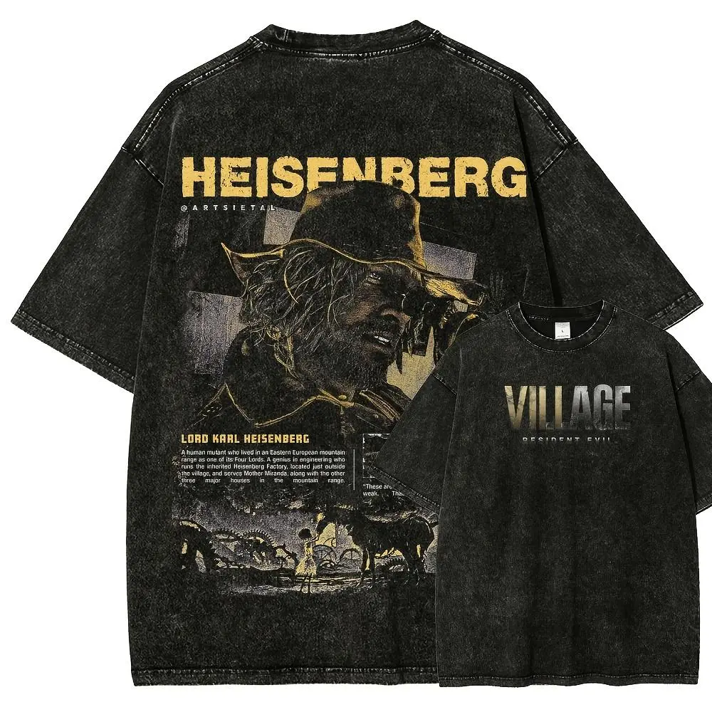 Menswear Fitted Cotton T-Shirt, Casual Short Sleeve Top with a Distressed Funny Pop-Culture Graphic and Figure-Flattering Round Neck for Men, Crew Neck
