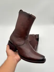 Boot- Brown Dubai Shape Toe