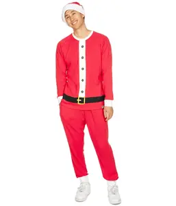 Men's Santa Claus Crew Neck Pajama Set