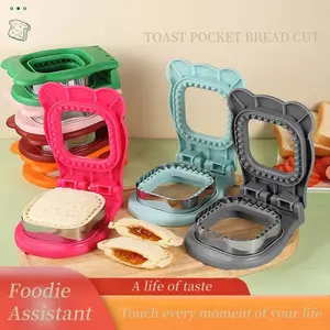 Square Sandwich Cutter and Sealer for Perfect Lunch Box Sandwiches, 2-Piece Set for Easy Meal Prep, Fun Baking Tool for Kids and Families, Cookie Cutters Home