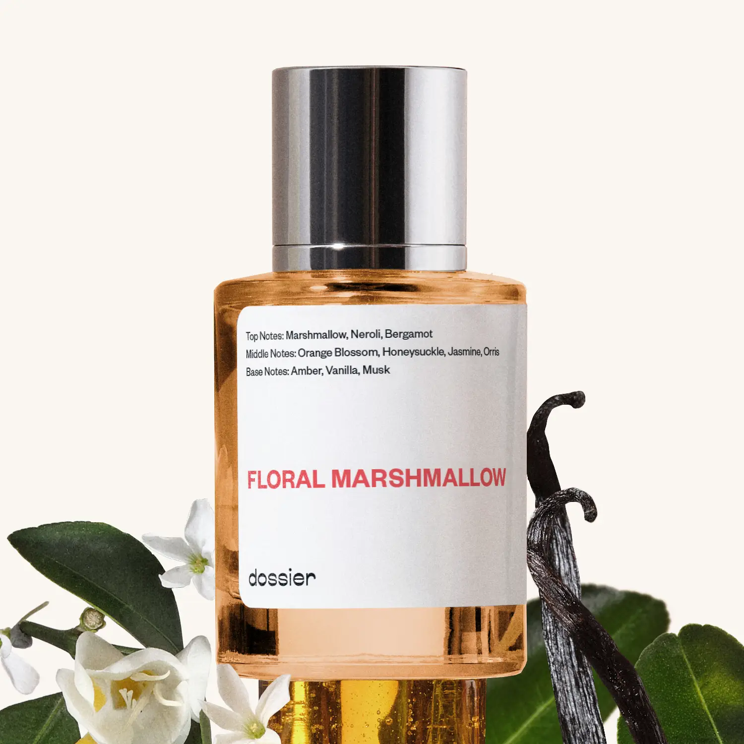 Floral Marshmallow, Dossier, Women Perfume, Eau de Parfum, 50ml, Marshmallow, Neroli, Jasmine, Orris, Amber, Vanilla, Musk