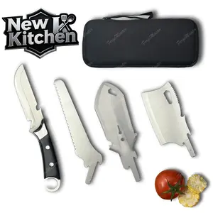 Multifunctional outdoor camping knife set of 6, high-quality boning knife,durable,suitable for meat and fish, kitchen chef knife,Christmas gift, high-grade steel handmade multi-purpose knife Multi-Function Professional Knife Set Stainless