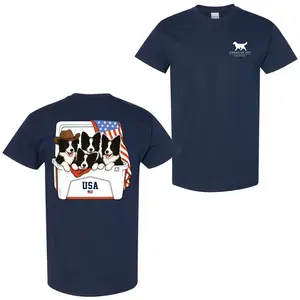 American Boy - Border Collie Tshirt/Sweatshirt/Hoodie, 2-sided Graphic Tees, Cute Dog Shirt for Men and Women, Menswear Streetwear, Casual Summer Top