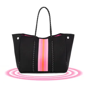 USA Delivery Neoprene Tote Bag for Women Beach Tote Bag Womens Shoulder Bags for Vocation Travel Summer Pool Beach
