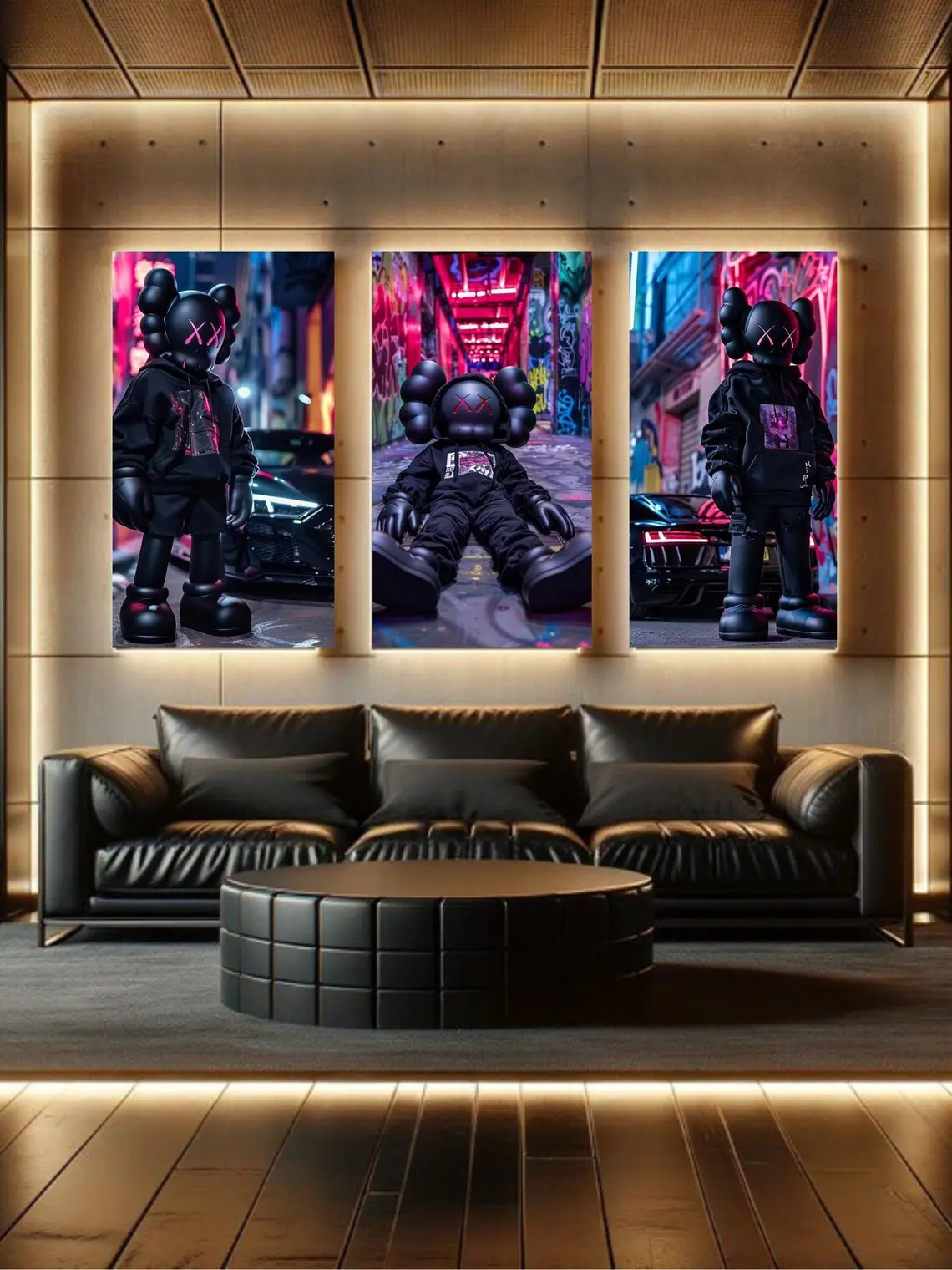 Kaws Printables, Set of 3, Minimalist, Hypebeast, Poster, Kaws Poster Print