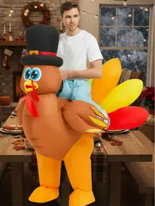 Thanksgiving Christmas Turkey Inflatable Costume, Party Cosplay, Animal Suit, Perfect Gift Idea, Cool Toy