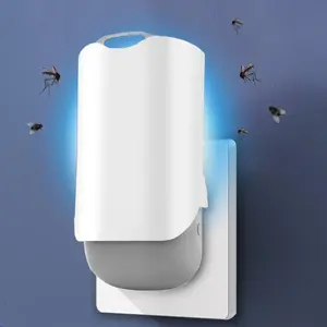 Quiet USB Mosquito Zapper for Bedroom & Kitchen | Kills Flying Insects Like Gnats, Moths, Fruit Flies | 24/7 Radiation-Free Protection, Safe Around Pets