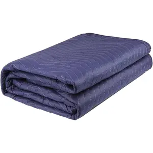 1 Pack Moving Blankets Heavy Dty 80"x72" Qilted Packing Blankets for Moving Frnitre Padded Shipping Frnitre Mover Ble