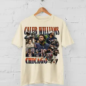 Caleb Williams Shirt, Football American Graphic Vintage, Football Bootleg Inspired Gift Fan Unisex T-Shirt