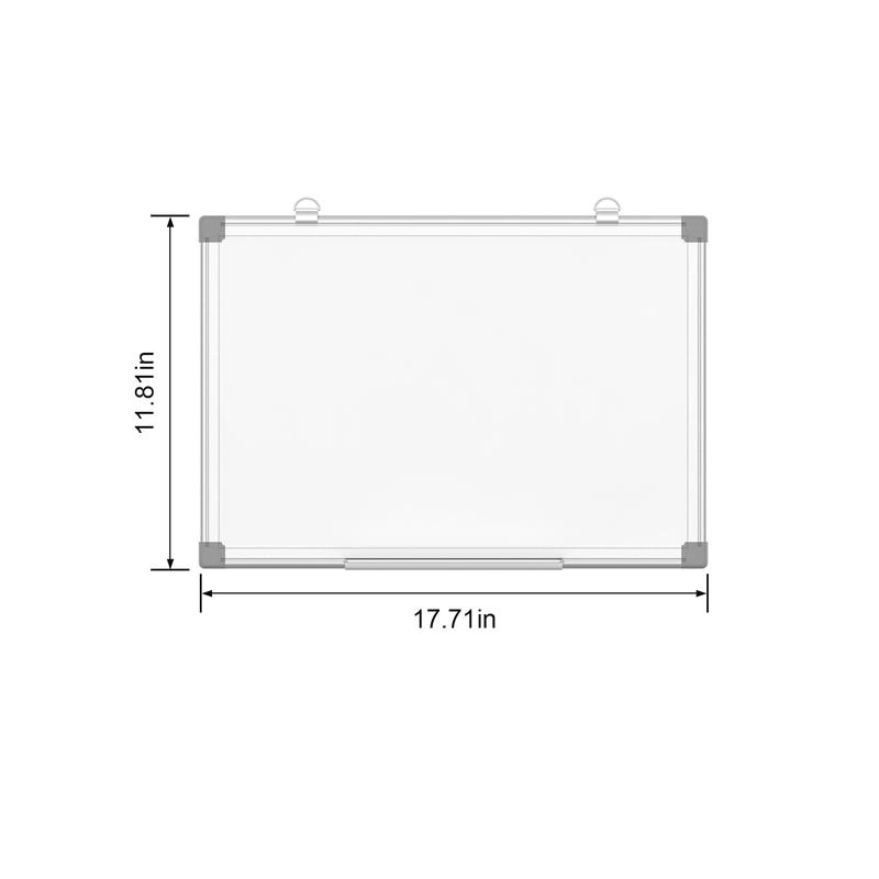 Magnetic Whiteboard/Dry Erase Board, 18 x 12 Inch, Includes 4 Magnets, 4 Markers, 1 Eraser, and 1 Detachable Pen Tray - Perfect for Office, School, and Home