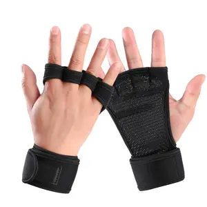 Workout Gloves for Men Women 1 Pair Non-Slip Palm Wrist Compression Support Fitness Gloves for Weight Lifting Gym Training Bodybuilding Exercise