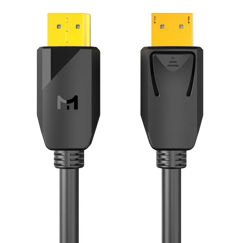 Monoprice Video Cable Display Port Cable DP 1.2 Public To Public Video Line 4K High Definition 3D Effect Button Design ( 4.9FT/9.8FT/16.5FT )