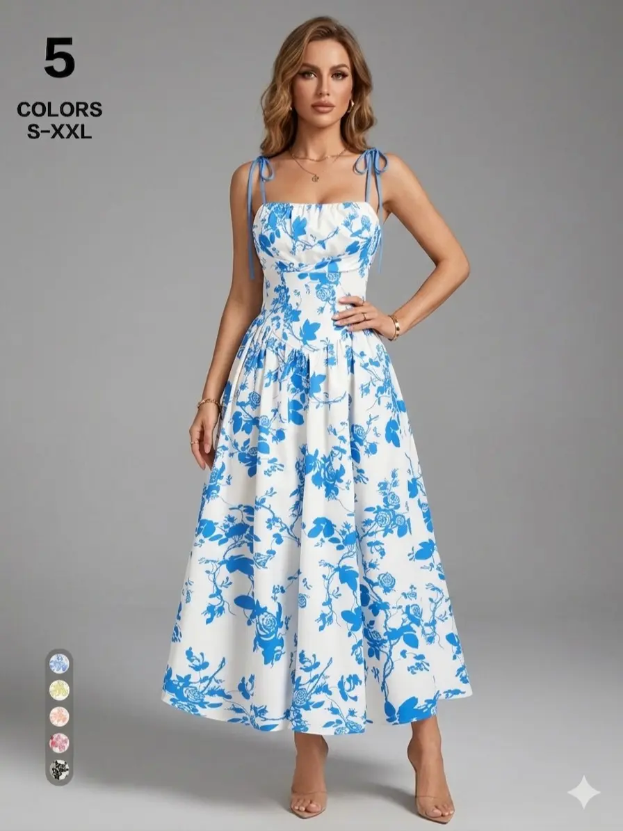 slim fit dress slacks Orange Floral Criss Cross Halter Dress - Maxi Dresses