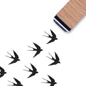 3/5 Inch Small Mini Swallow Rubber Stamp for Scrapbooking Card Making Planner