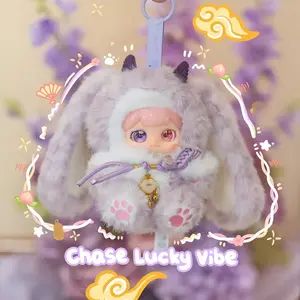 QIQI-Xiao Paofu - Rui’s Spring Arrival Plush Box Bunny Plush Dolls，Soft Furry Collectibles，Stuffed Animal