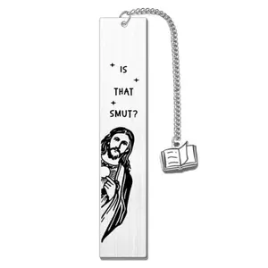 Jesus Bookmark, Stainless Steel Bookmark, Funny Bookmark for Women, Novelty Gag Bookmark Gift, Book Accessories for Bookish Nerd Book Lover Adult Women