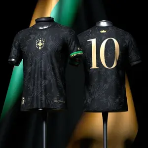 Premium The Prince of Selecao #10 Edittion Black Color Soccer Jersey, Vintage Streetwear Soccer Jersey, Perfect Gifts, Gifts Boyfriend, Sports Top, Gym Athletic Clothes