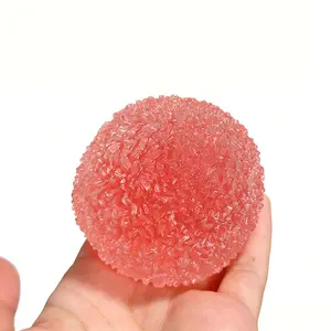 Stress Balls for Kids Adults, Squishy Stress Ball Sensory Textured Memory Gel Fidget Toys for Kids/Adults Hand Exercises, Valentines Day Party Favors Anxiety Relief Squeeze Ball