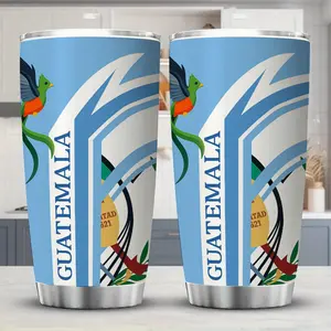 1pc 20oz Guatemala Bird Pattern 304 Stainless Steel Insulated Water Bottle - Leakproof, Vivid Bird and Nature Design, Perfect for Gym, Workout, Office, Reading - Ideal for Cultural Enthusiasts, Outdoor Hydration | Vivid Water Bottle | Durable water contai