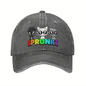 Sprunkies Cute Character Trucker Hat for Men Women Baseball Cap Vintage Headwear Adjustable