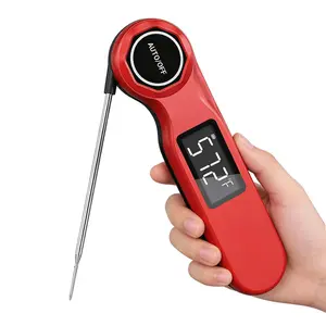 Rechargeable 0.5 Sec Reading  Read Meat Thermometer for Cooking, Digital  Thermometer with  Sensor, 1.42" Big Screen   Meat Thermometer for Steak Fry Candy