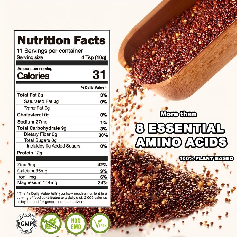 Hey Nutrition Super Protein Powder - Plant Based, Magnesium, Iron, Calcium, Zinc, Protein, Carbohydrates, Gluten Free, Vegan. Dietary Supplement Healthcare Fitness Edible Vitamin