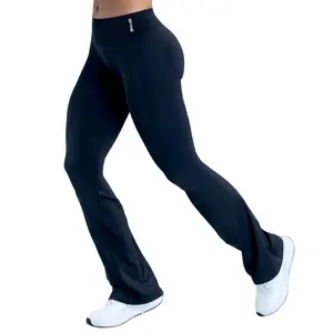 DFYNE Impact Flares - Seamless contouring design with butt-lifting effect; women's sports bell-bottom Pants suitable for yoga, fitness training, cycling, hiking, running, various sports, and outdoor leisure.