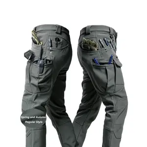 [TacticalCargoPants]DurableMen'sTacticalCargoPants|MultiplePockets,AdjustableWaistband,NavyBlue,OutdoorHiking&CasualWorkwearforSpring,Summer,andFallMenswearTrouserBeigeKhaki