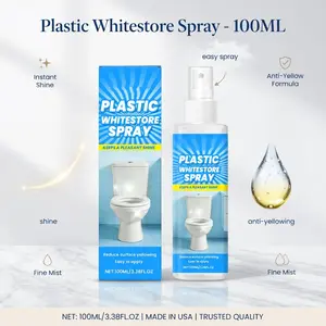 Powerful Plastic Restorer Spray - Multi-Purpose Cleaner & Revitalizer for Refrigerator, Air Conditioner, Toilet & All Plastic Surfaces