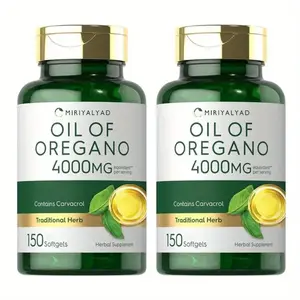 2/3 Capsules of Oregano Oil Softgels - Contains 4000mg of Oregano Oil and 150 Black Seed Oil Capsules, Rich in Powerful Kaunain, Traditional Herbal Formula, Dietary Supplement, Suitable for Adults |     Vitamins and Nutritional Supplements |   Local Stora