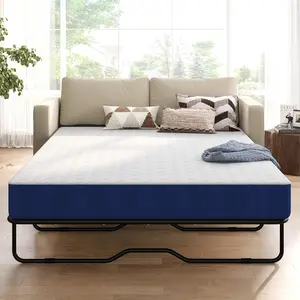 4-Inch Memory Foam Sofa Bed Mattress Replacement Full Size, Pull Out Couch Mattress with Removable Washable Cover, CertiPUR-US Certified, Perfect for Trundle Beds, Sofa Bed & Guest Rooms
