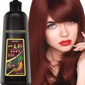 instant 3-in-1 Red Wine Hair Dye Shampoo | Instant grey Coverage | Long-Lasting & Safe |  Perfect for Dark Hair ‍️type haircare Hair Color Shampoo