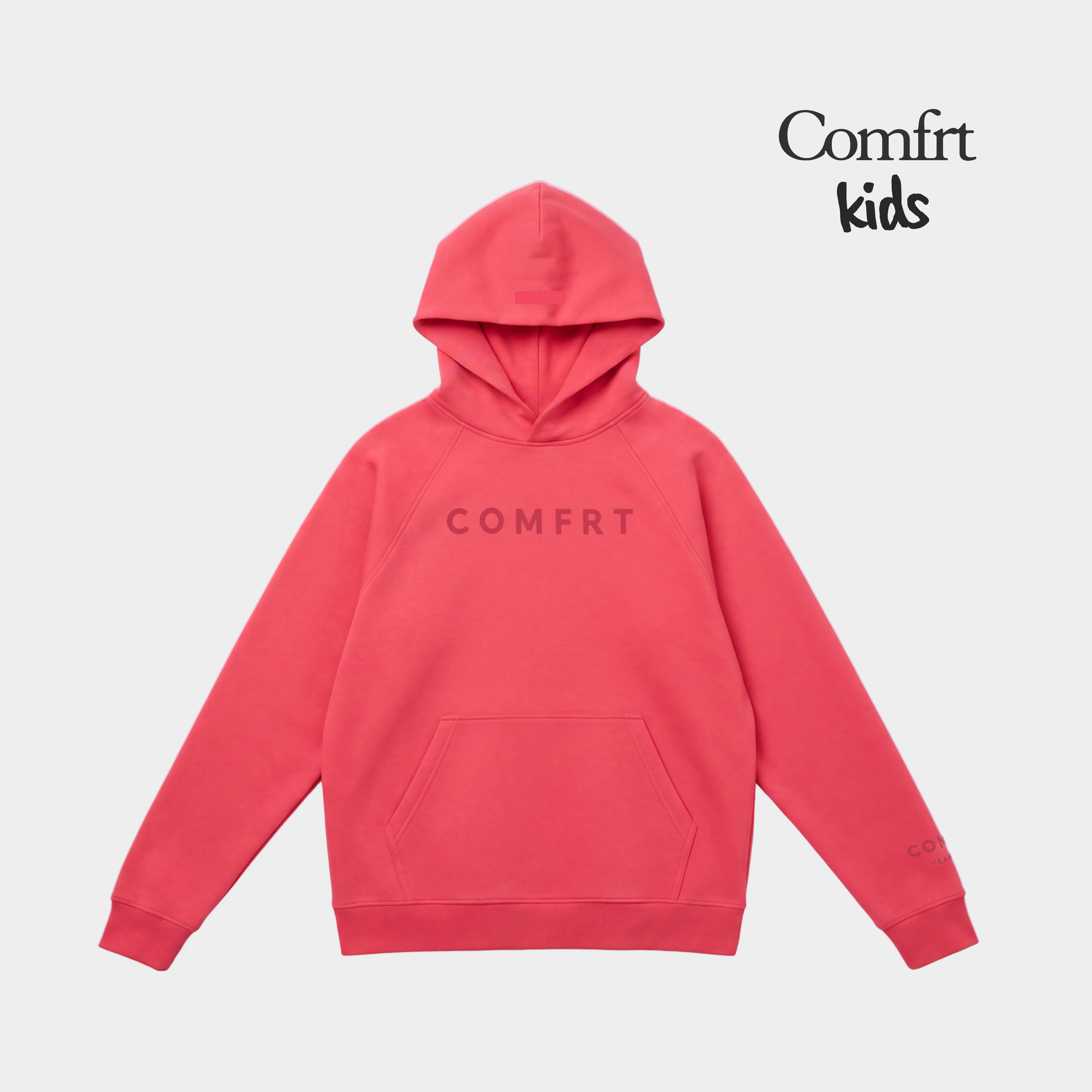 Comfrt | Neon Kids Tranquil Hoodie | Warm Fleece Bright Color Pullover For Boys & Girls