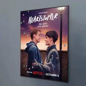 [Sale off up to 65%][Free Ship][No Frame] Heartstopper Season 3 Poster, Home Decor, Wall Decor, 2024 Movie Poster