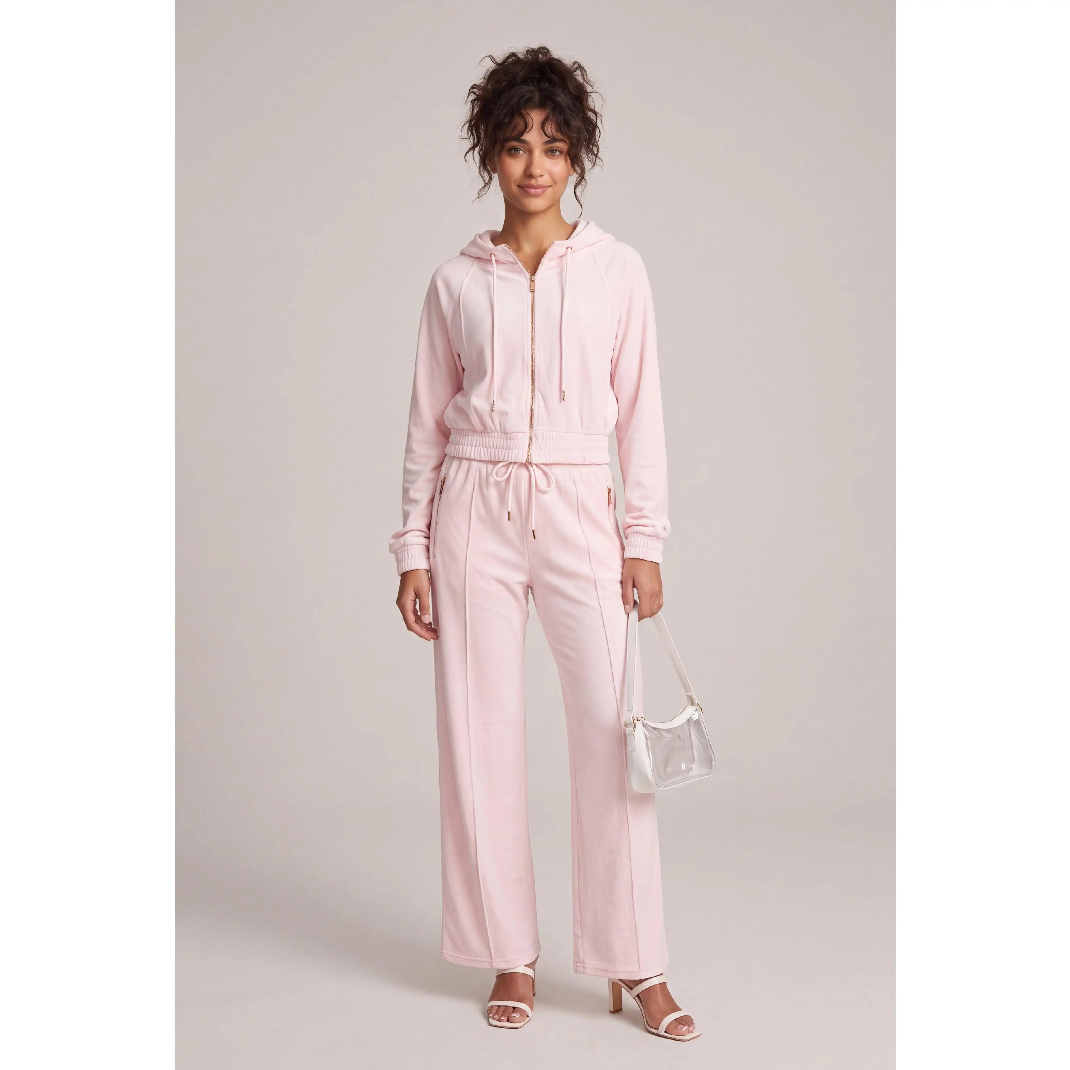 Velour Zip Sweatpants