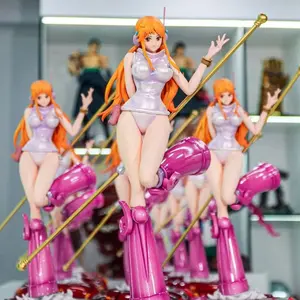 JT One Piece Nami Anime Figure Statue Egghead Island Series Glossy Pearl Finish Magnetic Base Collection Peripheral Decor Gift