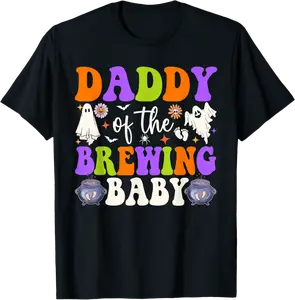 Daddy of Brewing Baby Halloween Theme Baby Shower Spooky T-Shirt - Dayahcolber Shop 39B0DDMV56YX
