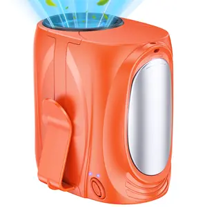 Upgrade personal portable waist clip fan, rechargeable 6000mAh battery power bank, 6-speed 16000RPM strong airflow, turbo fan, working time up to 40H, suitable for camping, outdoor, construction site, farm, travel,   fishing、 jobsite cooling