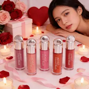 Aliver Liquid Blush 7.5ML/0.25 Fl Oz, Korean Makeup Natural Long-Lasting Color, Matte Finish, Valentine's Day Gift, Any Skin Tone