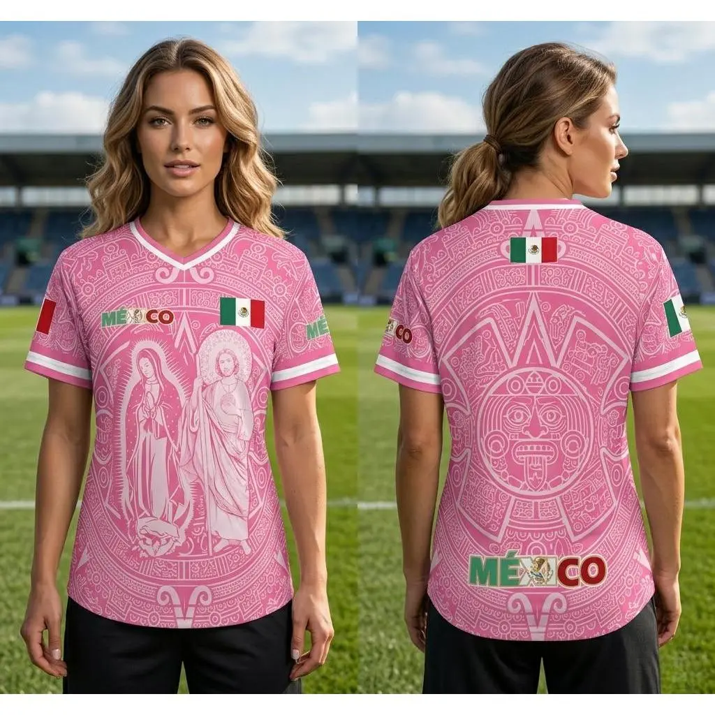 Men's Light Pink Virgencita & San Juditas Mexico 2026 Soccer Jersey, Mens Clothing, 2026 Soccer Fan Shirt, Casual Mexican Culture Sports Jersey, Mexico 2026 Jersey Men's Light Pink Virgencita & San Juditas Mexico 2026 Soccer Jersey, Mens Clothing, 2026 Soccer Fan Shirt, Casual Mexican Culture Sports Jersey, Mexico 2026 Jersey