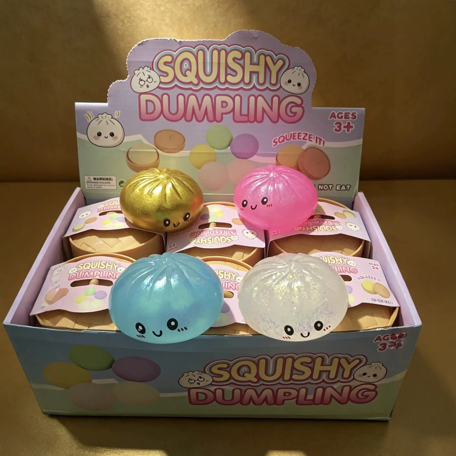 Glitter Dumpling Squishy with Box, Soft Sensory Squeeze Toy for Stress Relief, Mystery Glitter Dumplings, Decompression Dough,AnxietyRelief,Surprise Unboxing,Perfect GiftChoice,cute desktop accessories for office workers Glitter Dumpling Squishy with Box, Soft Sensory Squeeze Toy for Stress Relief, Mystery Glitter Dumplings, Decompression Dough,AnxietyRelief,Surprise Unboxing,Perfect GiftChoice,cute desktop accessories for office workers