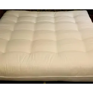 Naturally Sleeping  King Size Luxury with Wool Futon Mattress - Mattress Only