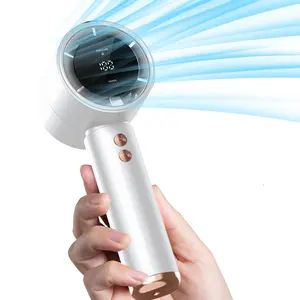 Portable Handheld Fan, USB Rechargeable Adjustable Handheld Fan, Lightweight Travel Cooling Fan for Indoor & Outdoor Use