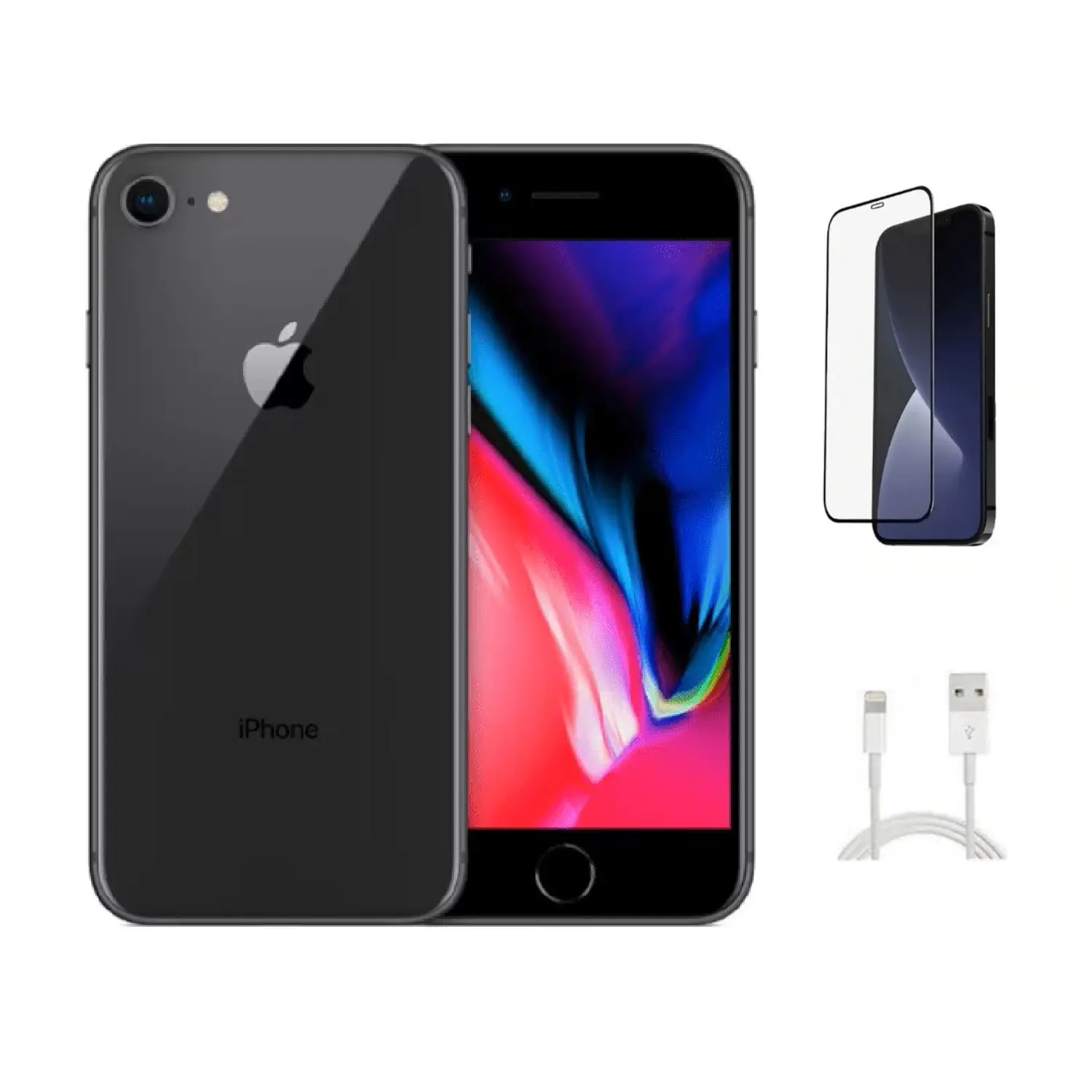 Refurbished Apple iPhone SE (2nd Gen) (Unlocked) A2275 Excellent Condition with Tempered Glass Screen Protector & 1 Year Warranty