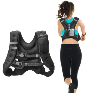 VEVOR Weighted Vest, 12 lbs Weight Vest with Reflective Stripe, Adjustable Buckle Body Weight Vest for Men Women, Workout Equipment for Strength Training, Running, Jogging, Fitness, and Weight LossVEVOR Super Brand Day
