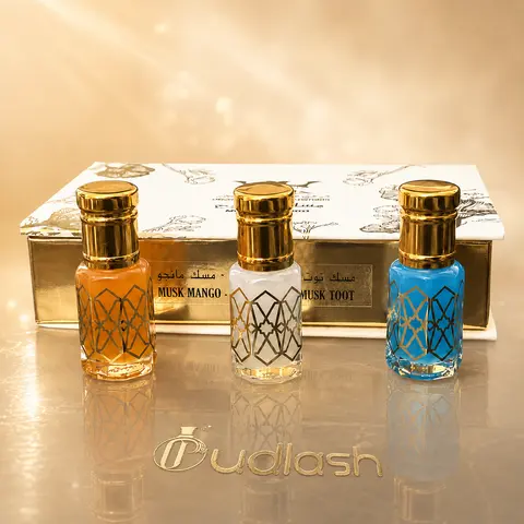 Hamil Al Musk | 3 Piece Multi Pack Set | Mango Musk + White Musk + Berry Musk | Unisex Fragrance | 6 ML | Concentrated Oil | Mango - Musk & Berries