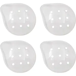 4 Pcs 9-Hole Plastic Eye Patches Breathable Comfortable Eye Protection Suitable for Children Adults, Ideal for After Eye Surgery Covering